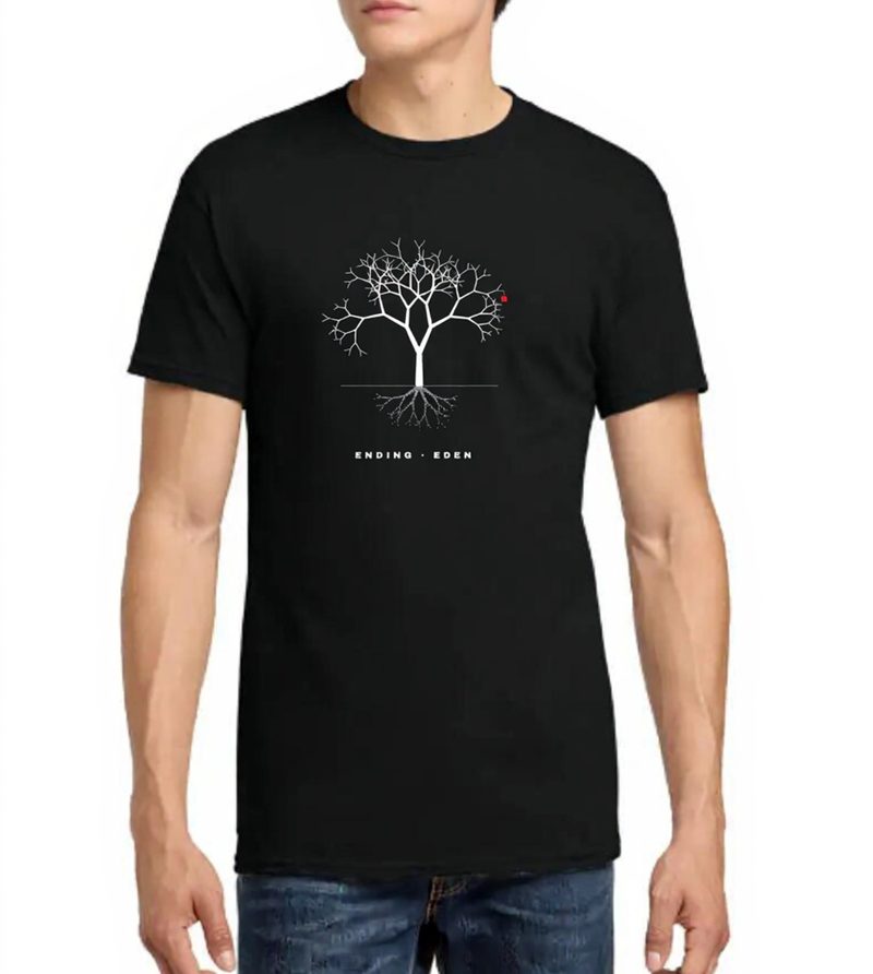 Ending Eden tree tee, black